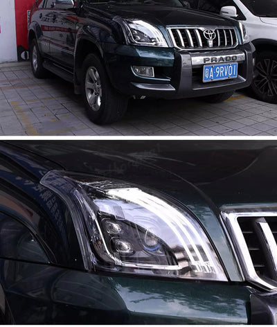 Phares LED Toyota Land Cruiser Prado Sequentiels - vue arrière - Becquet Voiture