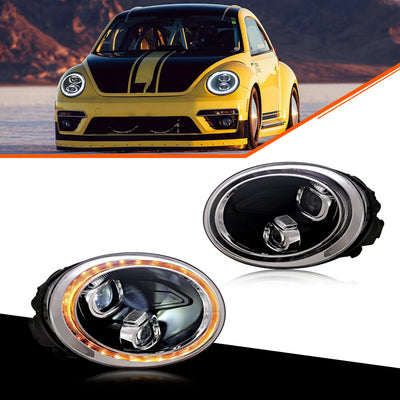 Phares LED Volkswagen Beetle 2013-2019 - vue de face - Becquet Voiture