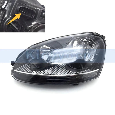 Phares LED Volkswagen Golf 5 MK5 Jetta 2005-2009 - vue de dessus - Becquet Voiture