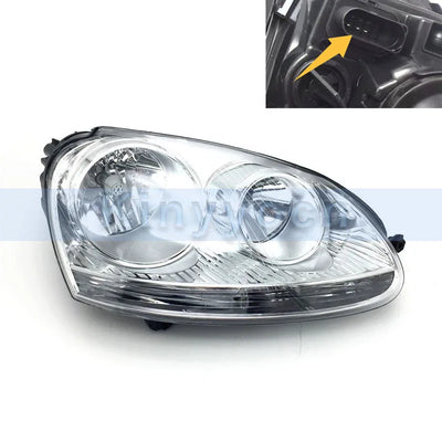 Phares LED Volkswagen Golf 5 MK5 Jetta 2005-2009 - vue de profil 2 - Becquet Voiture