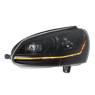 Phares LED Volkswagen Golf 5 Séquentiels DRL - vue de trois-quarts - Becquet Voiture