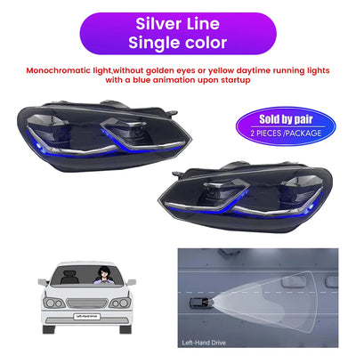 Phares LED Volkswagen Golf 6 2008-2013 - vue arrière 2 - Becquet Voiture