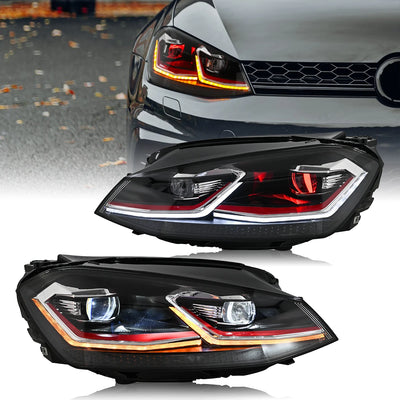 Phares LED Volkswagen Golf 6 7 7.5 2008-2020 - détail du montage - Becquet Voiture