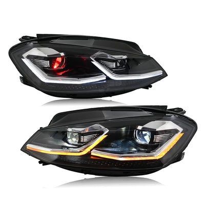 Phares LED Volkswagen Golf 6 7 7.5 2008-2020 - en situation - Becquet Voiture