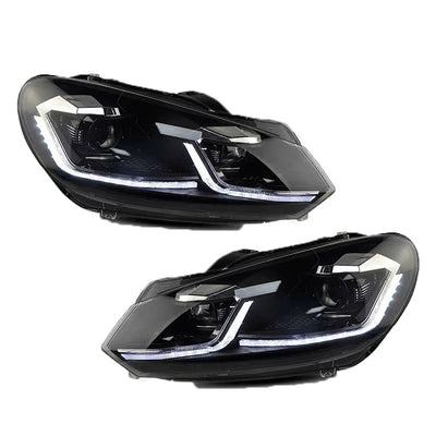 Phares LED Volkswagen Golf 6 MK6 2008-2012 R-Line - détail du montage - Becquet Voiture