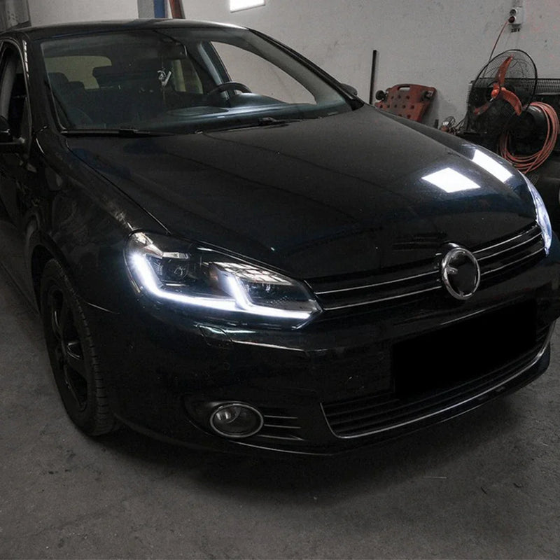 LED-Scheinwerfer Volkswagen Golf 6 MK6 2010–2012 Style Golf 7.5 - Rückansicht - Becquet Voiture
