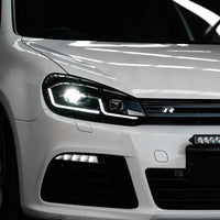 LED-Scheinwerfer Volkswagen Golf 6 MK6 2010–2012 Style Golf 7.5 - Vorderansicht - Becquet Voiture