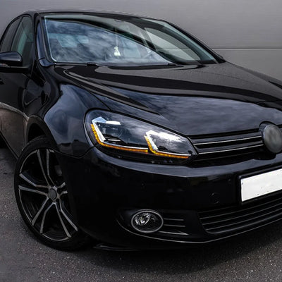 Phares LED Volkswagen Golf 6 MK6 2010-2012 Style Golf 7.5 - vue de profil - Becquet Voiture
