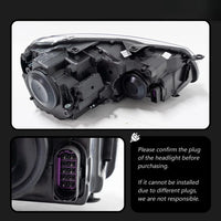 LED Headlights Volkswagen Golf 6 MK6 R20 2009-2012 - fitted on vehicle - Becquet Voiture