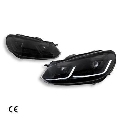 Phares LED Volkswagen Golf 6 MK6 R20 2009-2012 - packshot studio - Becquet Voiture