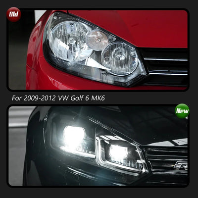 Phares LED Volkswagen Golf 6 MK6 R20 2009-2012 - vue arrière - Becquet Voiture