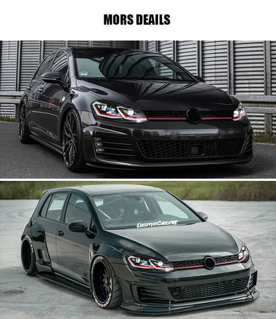 Phares LED Volkswagen Golf 7 et 7.5 MK7 2012-2020 Look Sport - installé sur véhicule - Becquet Voiture