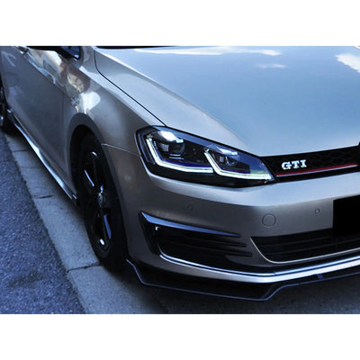 Phares LED Volkswagen Golf 7 MK7 2013-2017 DRL Blue Line - installé sur véhicule - Becquet Voiture