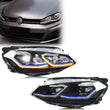 Phares LED Volkswagen Golf 7 MK7 2013-2017 DRL Blue Line