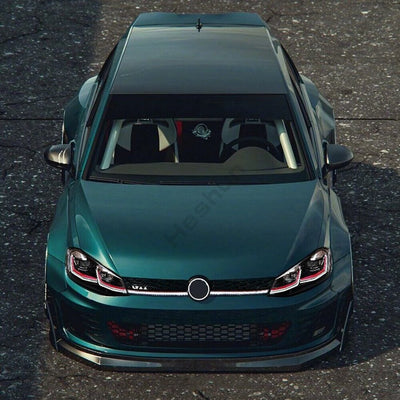 Phares LED Volkswagen Golf 7 MK7 GTI Look R-Line - installé sur véhicule - Becquet Voiture