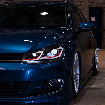 Phares LED Volkswagen Golf 7 MK7 GTI Look R-Line - vue arrière - Becquet Voiture