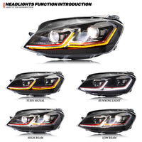Phares LED Volkswagen Golf 7 MK7 VII 2013-2017 - vue arrière - Becquet Voiture