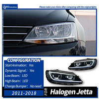 Phares LED Volkswagen Jetta MK6 2011-2018 - détail du montage - Becquet Voiture
