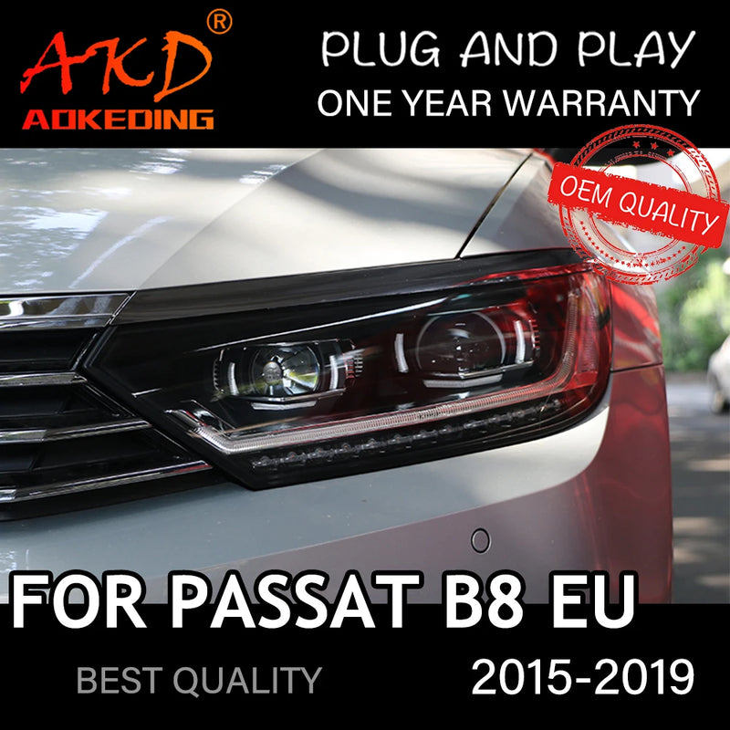 Phares LED Volkswagen Passat B8 2015-2019 - packshot studio - Becquet Voiture
