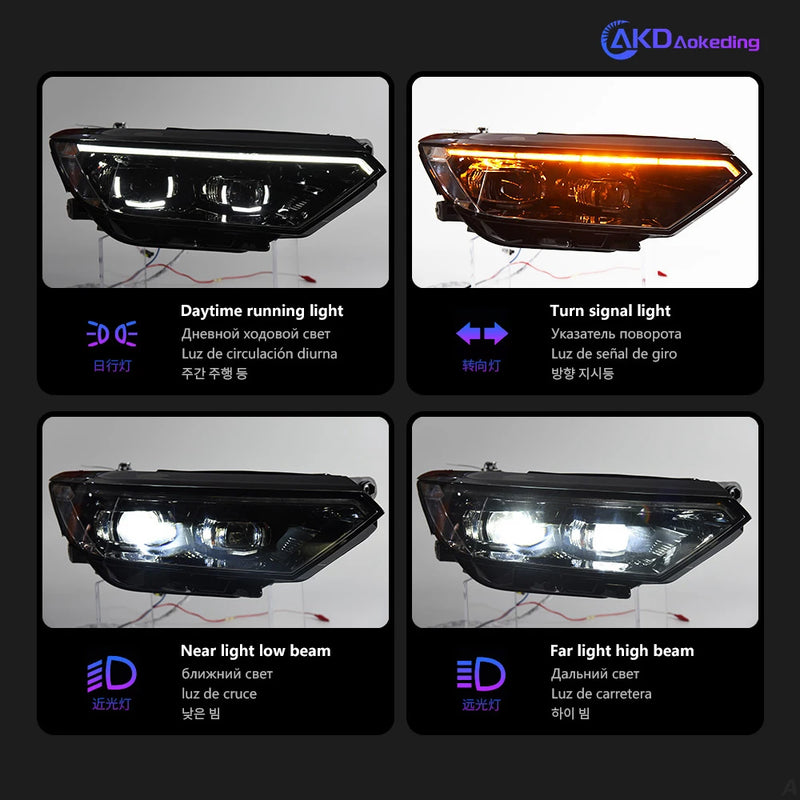 Phares LED Volkswagen Passat B8 2015-2019 (réf. 2) - vue arrière - Becquet Voiture