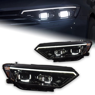 Phares LED Volkswagen Passat B8 2015-2019 (réf. 2) - vue de face - Becquet Voiture