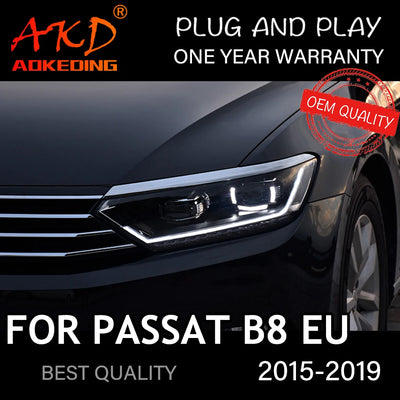 Phares LED Volkswagen Passat B8 2015-2019 - vue de profil - Becquet Voiture