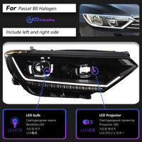 Phares LED Volkswagen Passat B8 2015-2019 - vue rapprochée - Becquet Voiture