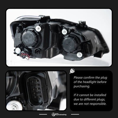 Phares LED Volkswagen Polo 2011-2018 - vue de trois-quarts - Becquet Voiture