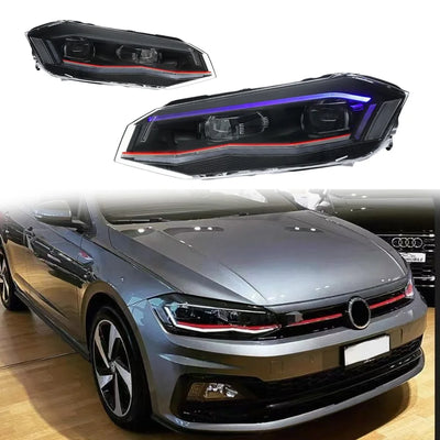 Phares LED Volkswagen Polo AW 2019-2024 - vue de face - Becquet Voiture