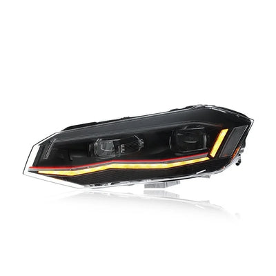 Phares LED Volkswagen Polo AW 2019-2024 - vue de trois-quarts - Becquet Voiture