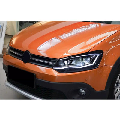 Phares LED Volkswagen Polo MK5 2011-2017 - installé sur véhicule - Becquet Voiture
