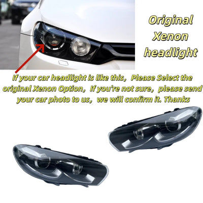 Phares LED Volkswagen Scirocco 2009-2014 - détail du montage - Becquet Voiture