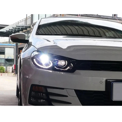 Phares LED Volkswagen Scirocco 2009-2014 - installé sur véhicule - Becquet Voiture