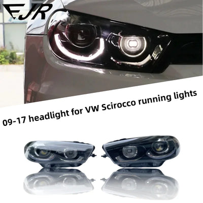 Phares LED Volkswagen Scirocco 2009-2014 - vue de face - Becquet Voiture