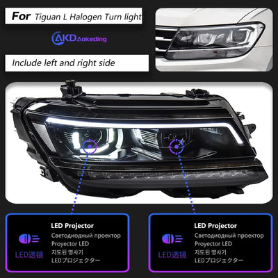 Phares LED Volkswagen Tiguan 2016-2022 - détail du montage - Becquet Voiture