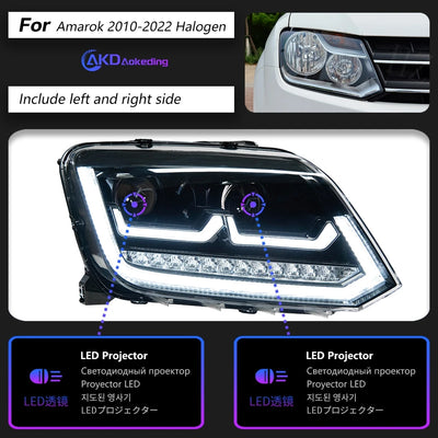 Phares LED VW Amarok 2010-2022 - détail du montage - Becquet Voiture