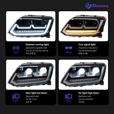 Phares LED VW Amarok 2010-2022 - vue arrière - Becquet Voiture