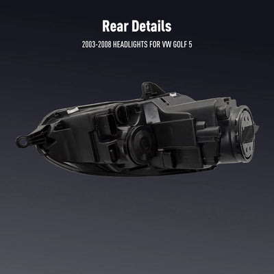 Phares LED VW Golf 5 2003-2008 - packshot studio - Becquet Voiture