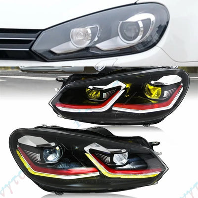Phares LED VW Golf 6 MK6 2010-2014 - détail du montage - Becquet Voiture