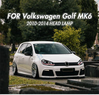 Phares LED VW Golf 6 MK6 2010-2014 - vue de profil - Becquet Voiture