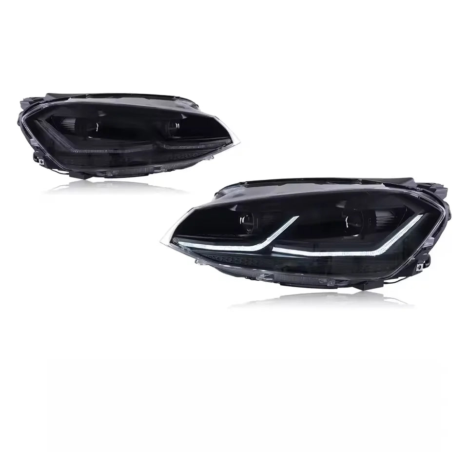 Phares LED VW Golf 7 2013-2017 DRL Dynamique TYPY - détail du montage - Becquet Voiture