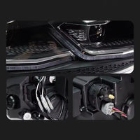 Phares LED VW Golf 7 2013-2017 DRL Dynamique TYPY - installé sur véhicule - Becquet Voiture