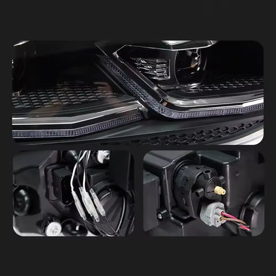 Phares LED VW Golf 7 2013-2017 DRL Dynamique TYPY - installé sur véhicule - Becquet Voiture