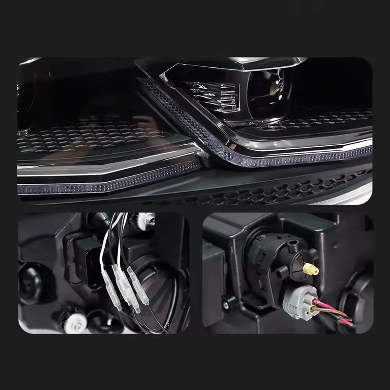 Phares LED VW Golf 7 2013-2017 DRL Dynamique TYPY - installé sur véhicule - Becquet Voiture