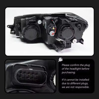 Phares LED VW Golf 7 2013-2017 DRL Dynamique TYPY - vue de trois-quarts - Becquet Voiture