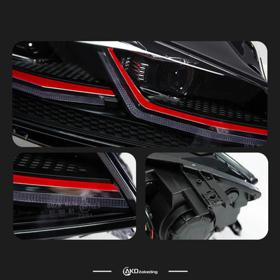 Phares LED VW Golf 7.5 2018-2020 - packshot studio - Becquet Voiture
