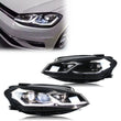 Phares LED VW Golf MK7.5 2017-2020 Halogène Non GTI V3