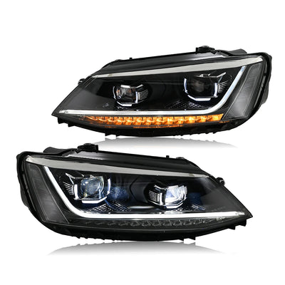 Phares LED VW Jetta 6 2011-2018 - détail du montage - Becquet Voiture