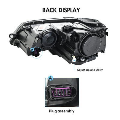 Phares LED VW Jetta 6 2011-2018 - packshot studio - Becquet Voiture