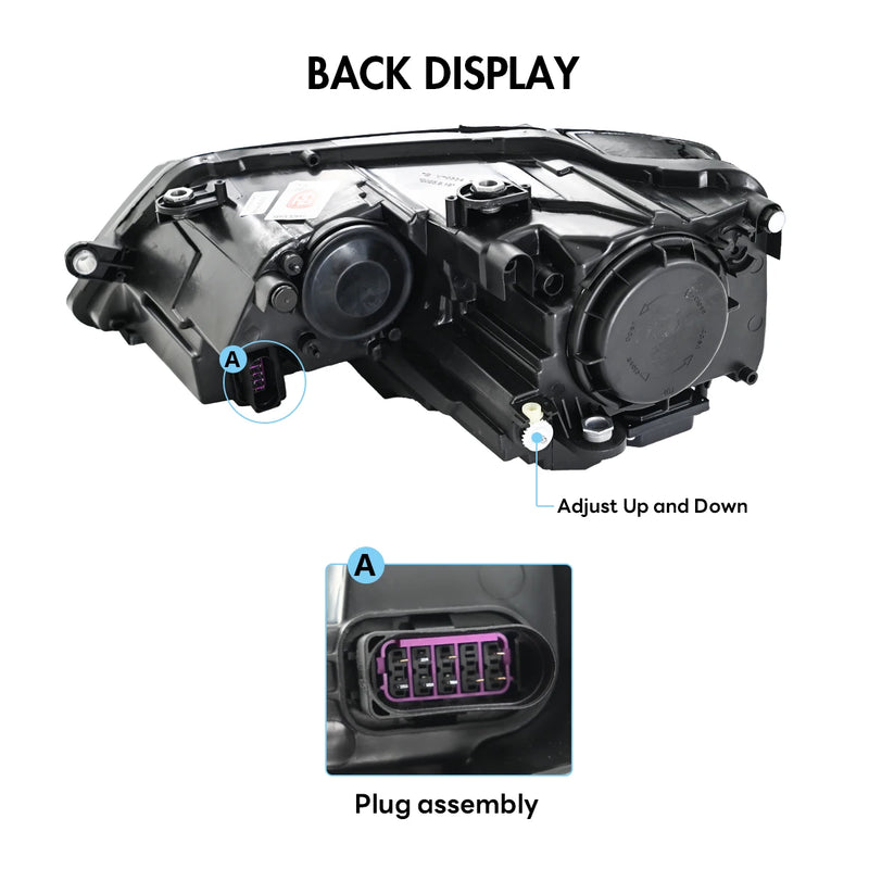 Phares LED VW Jetta 6 2011-2018 - packshot studio - Becquet Voiture